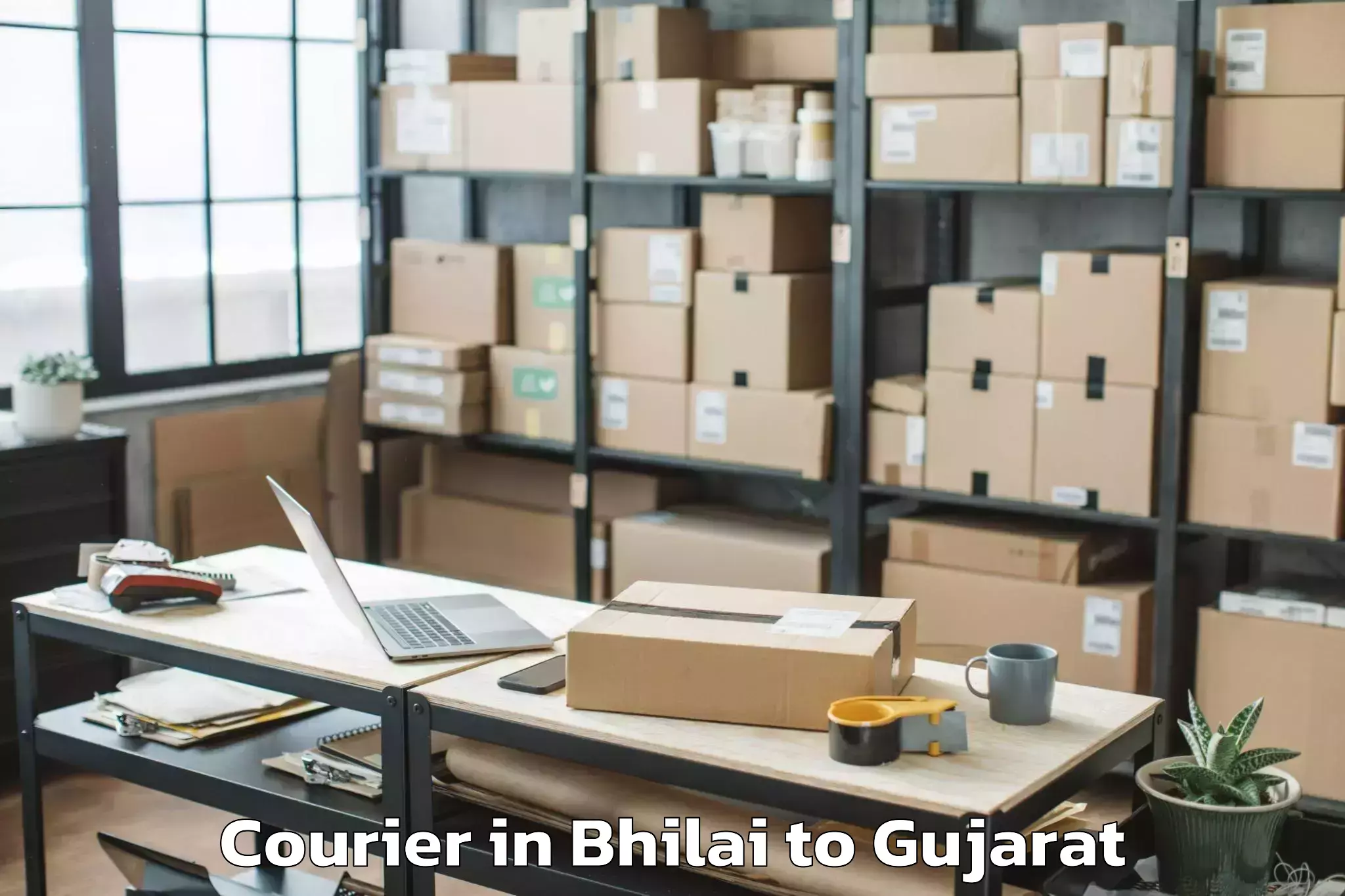 Bhilai to Saurashtra University Rajkot Courier